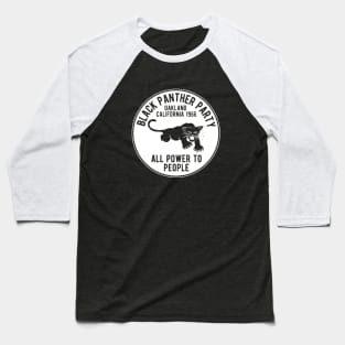 Oakland California 1966 Black Panther Party Baseball T-Shirt